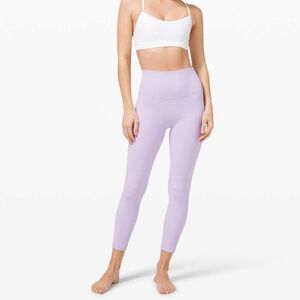 Lululemon Align Pant 25” Lavender Dew High Rise Double Lined Style:W5CTCS Size 8